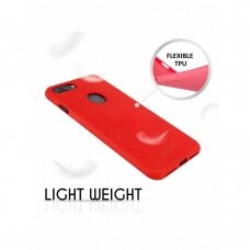 Dėklas Mercury Soft Jelly Case (Hole) Apple Iphone 7 Plus/8 Plus Raudonas
