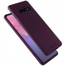 Dėklas Mercury Style Lux Samsung G973 S10 Violetinis