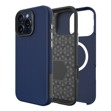 Dėklas Perfectionists Triangle Mag Case Apple iPhone 14 Pro tamsiai mėlynas