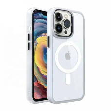 Dėklas Premium Mag Cover Apple iPhone 13 Pro Max baltas