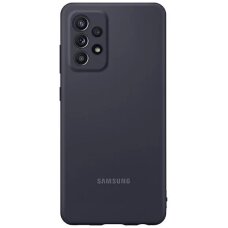 Samsung A525 A52 4G / A526 A52 5G / A528 A52s 5G Samsung Silicone Cover dėklas – juodas Samsung A525 A52 4G / A526 A52 5G / A528 A52s 5G Samsung Silicone Cover dėklas – juodas