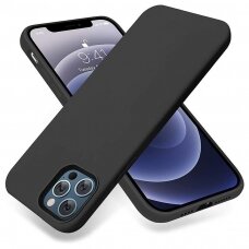 Dėklas Silicon Apple iPhone 13 Pro Max juodas
