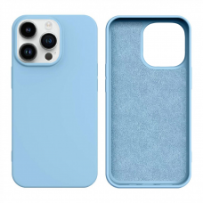 Dėklas Silicone case for iPhone 14 Pro Max melsvas
