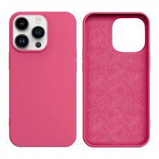 Dėklas Silicone case for iPhone 14 Pro Max Tamsiai rožinis