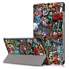 Dėklas Smart Leather Samsung T510/T515 Tab A 10.1 2019 graffiti