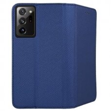 Dėklas Smart Magnet Samsung Note 20 Ultra Tamsiai Mėlynas