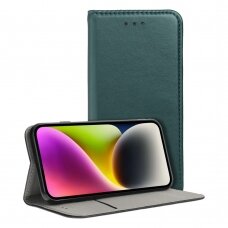 Dėklas Smart Magnetic Samsung A135 A13 4G tamsiai žalias