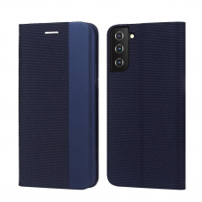 Dėklas Smart Senso Samsung S21 FE tamsiai mėlynas