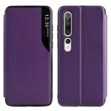 Dėklas Smart View TPU Xiaomi Redmi Note 10 Pro/ Note 10 Pro Max violetinis
