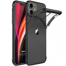 Dėklas su spalvotu kraštu TPU Electroplating iPhone 13 mini Juodas