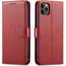 Dėklas Wallet Case Apple iPhone 11 raudonas