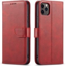 Dėklas Wallet Case Samsung A405 A40 raudonas
