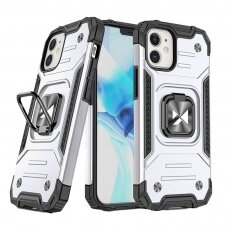 Dėklas Wozinsky Ring Armor Case iPhone 12 mini sidabrinis NDRX65