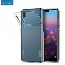 Dėklas X-Level Antislip/O2 Huawei P20 skaidrus