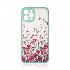 Dėklas Design Case for iPhone 13 Pro Gėlėtas, mėlynas