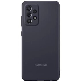 Samsung A525 A52 4G / A526 A52 5G / A528 A52s 5G Samsung Silicone Cover dėklas – juodas Samsung A525 A52 4G / A526 A52 5G / A528 A52s 5G Samsung Silicone Cover dėklas – juodas