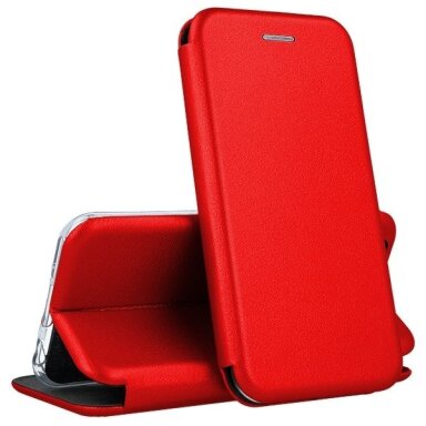 Eko odos dėklas Elegant Wallet Samsung A155 A15 4G raudonas Eko odos dėklas Elegant Wallet Samsung A155 A15 4G raudonas