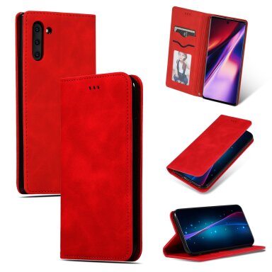 Dėklas Business Style Xiaomi Redmi 11A/12C/Poco C55 raudonas Dėklas Business Style Xiaomi Redmi 11A/12C/Poco C55 raudonas