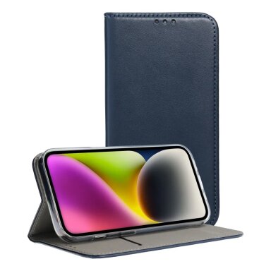 Dėklas Eco Magnet Book Samsung A165 A16 4G/A166 A16 5G tamsiai mėlynas Dėklas Eco Magnet Book Samsung A165 A16 4G/A166 A16 5G tamsiai mėlynas