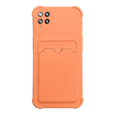 Dėklas su kišenėle kortelėms Card Armor Case Samsung Galaxy A22 4G Oranžinis Dėklas su kišenėle kortelėms Card Armor Case Samsung Galaxy A22 4G Oranžinis