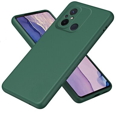 Dėklas Soft silicone by X-level Xiaomi Redmi 11A/12C/Poco C55 tamsiai žalias Dėklas Soft silicone by X-level Xiaomi Redmi 11A/12C/Poco C55 tamsiai žalias