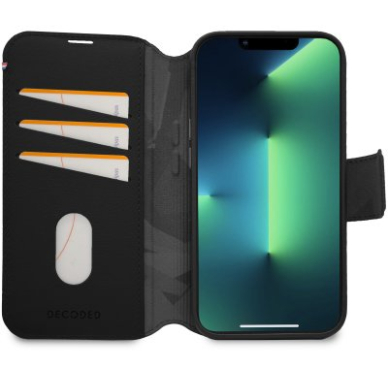 Decoded Detachable Wallet – MagSafe pritaikyta Odinis dėklas skirta iPhone 14 Plus (Juodas) 1