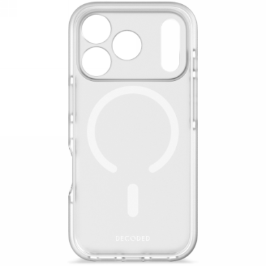 iPhone 17 Pro Decoded DropTec permatomas MagSafe dėklas – pusiau skaidrus iPhone 17 Pro Decoded DropTec permatomas MagSafe dėklas – pusiau skaidrus