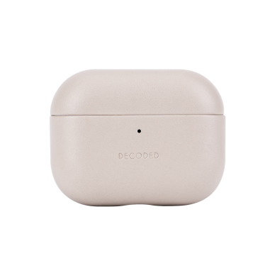 AirPods Pro 3 Decoded odinis dėklas – smėlinis AirPods Pro 3 Decoded odinis dėklas – smėlinis