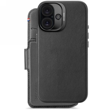 Decoded Leather Detachable Wallet MagSafe Atverčiamas dėklas iPhone 16 - Juodas 1 Decoded Leather Detachable Wallet MagSafe Atverčiamas dėklas iPhone 16 - Juodas 1