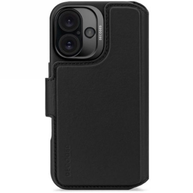 Decoded Leather Detachable Wallet MagSafe Atverčiamas dėklas iPhone 16 - Juodas Decoded Leather Detachable Wallet MagSafe Atverčiamas dėklas iPhone 16 - Juodas