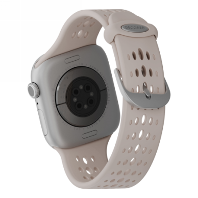 Apple Watch 40 / 41 / 42 mm Decoded Silicone Ares O dirželis – smėlio spalvos 1 Apple Watch 40 / 41 / 42 mm Decoded Silicone Ares O dirželis – smėlio spalvos 1