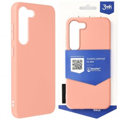 Dėklas 3mk Matt Case Samsung S916 S23 Plus 5G rožinis 1