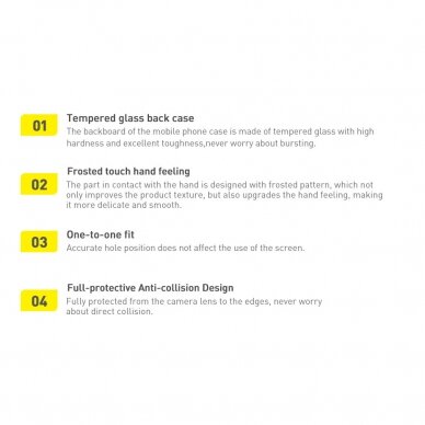 Dėklas Baseus frosted glass case cover for iphone 13 pro Juodas (arws001001) 23 Dėklas Baseus frosted glass case cover for iphone 13 pro Juodas (arws001001) 23