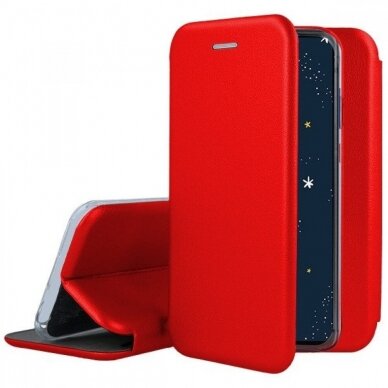 Dėklas Elegant wallet Huawei P30 Lite Raudonas