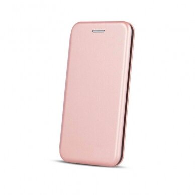 Atverčiamas dėklas Book Elegance Huawei P30 Lite rožinis-auksinis  3