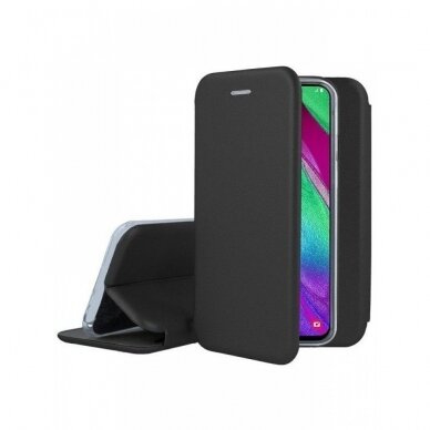 Dėklas Elegant wallet Samsung A405 A40 Juodas