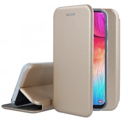 Dėklas Elegant wallet Samsung A52/ A52s auksinis