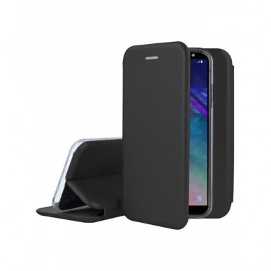 Dėklas Elegant wallet Samsung A600 A6 2018 Juodas