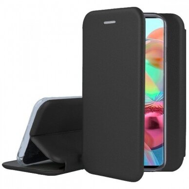 Dėklas Elegant wallet Samsung A715 A71 Juodas