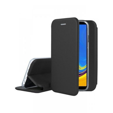 Dėklas Elegant wallet Samsung A750 A7 2018 Juodas