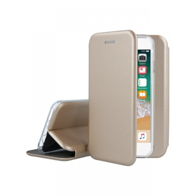 Dėklas Elegant wallet Samsung J510 J5 2016 Auksinis