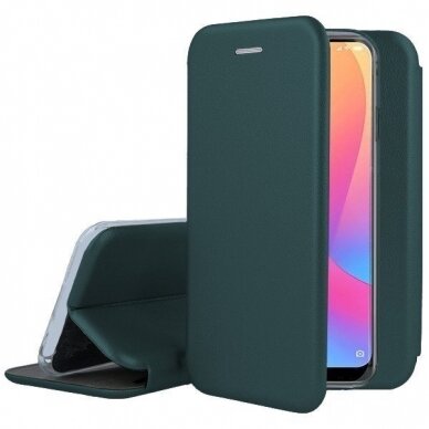 Dėklas Elegant wallet Samsung S20 Fe Tamsiai Žalias