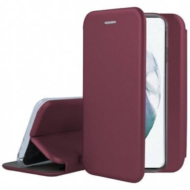 Dėklas Elegant wallet Samsung S22 bordo