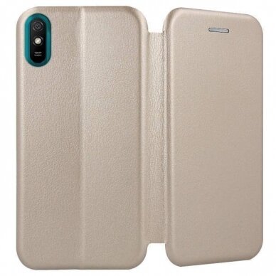 Dėklas Book Elegance Xiaomi Redmi 9A Aukso Spalvos 1 Dėklas Book Elegance Xiaomi Redmi 9A Aukso Spalvos 1