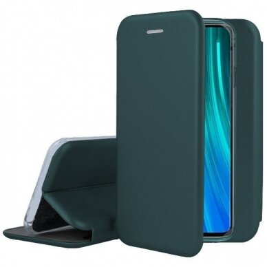 Dėklas Elegant wallet Xiaomi Redmi 9A Tamsiai Žalias