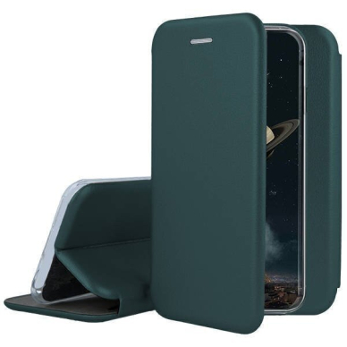 Dėklas Book Elegance Xiaomi Redmi Note 14 4G tamsiai žalias