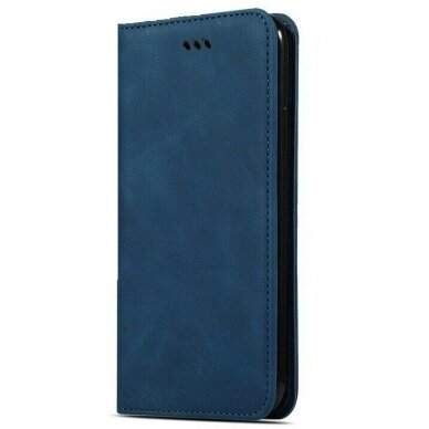 Dėklas Business Style Samsung S21 FE tamsiai mėlynas Dėklas Business Style Samsung S21 FE tamsiai mėlynas