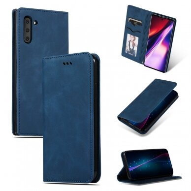 Dėklas Business Style Xiaomi Redmi Note 13 Pro 5G tamsiai mėlynas Dėklas Business Style Xiaomi Redmi Note 13 Pro 5G tamsiai mėlynas