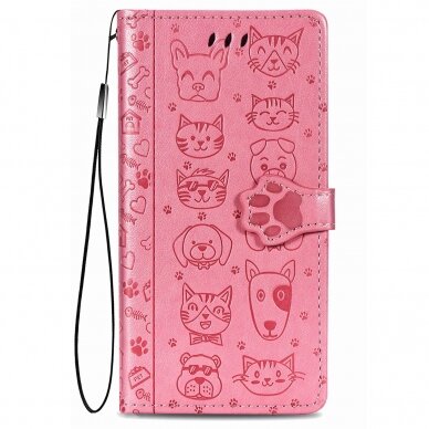 Dėklas Cat-Dog Samsung A546 A54 5G rožinis