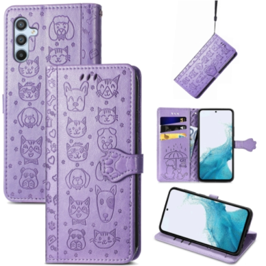 Dėklas Cat-Dog Samsung A546 A54 5G violetinis 1 Dėklas Cat-Dog Samsung A546 A54 5G violetinis 1